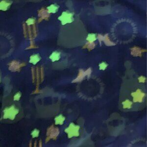 Cinderella Princess Glow In The Dark Yellow Star Print Blue Leggings Adult & Kid